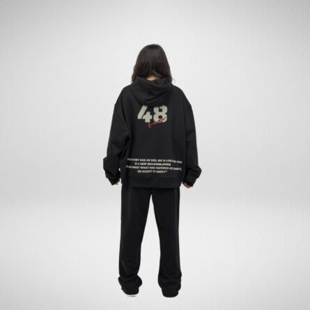 French Terry 48 Hoodie-Black - Image 8