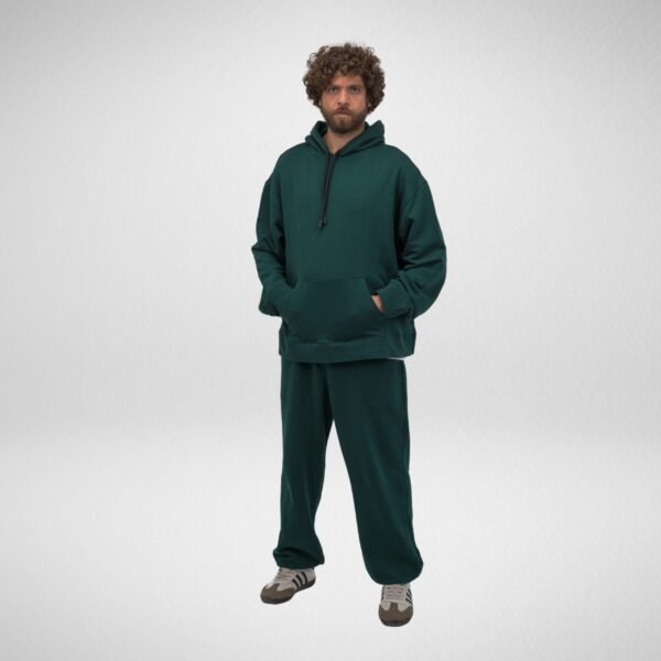 French Terry 48 Hoodie-Emerald green - Image 6