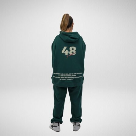 French Terry 48 Hoodie-Emerald green - Image 2