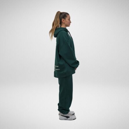 French Terry 48 Hoodie-Emerald green - Image 5