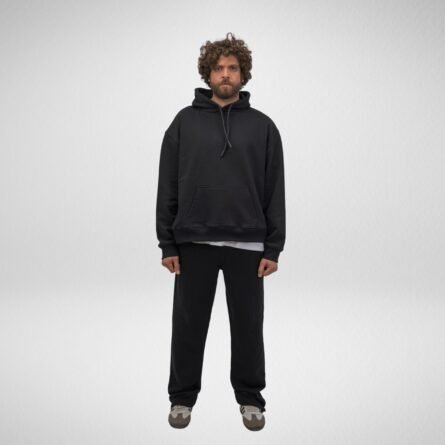 French Terry 48 Hoodie-Black - Image 5