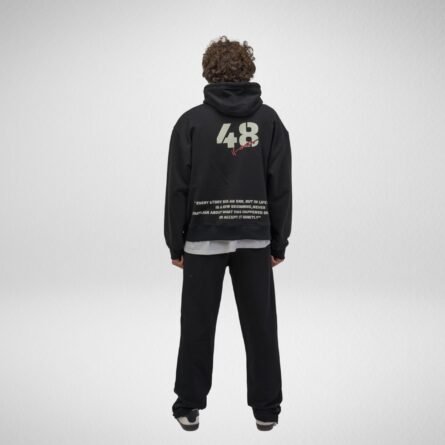 French Terry 48 Hoodie-Black - Image 3