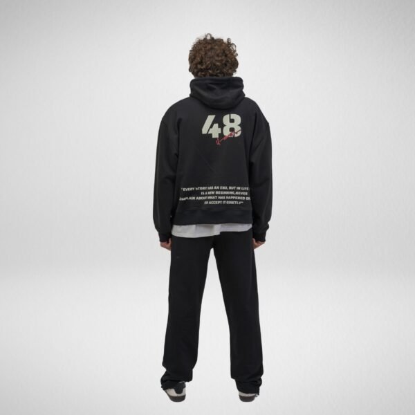 French Terry 48 Hoodie-Black - Image 3