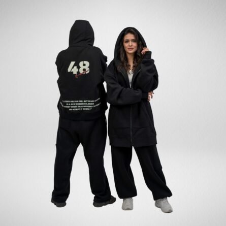 French Terry 48 Hoodie-Black - Image 13