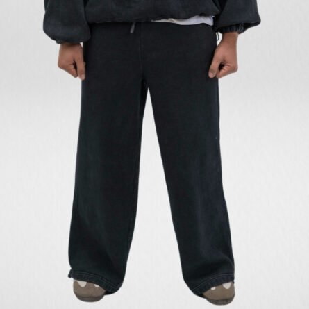 Wide Leg Sweatpants-Stone Wash - Image 4
