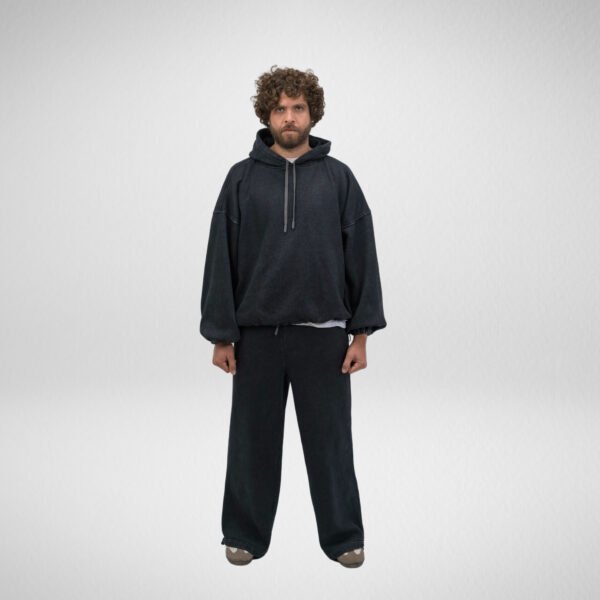 Wide Leg Sweatpants-Stone Wash - Image 5