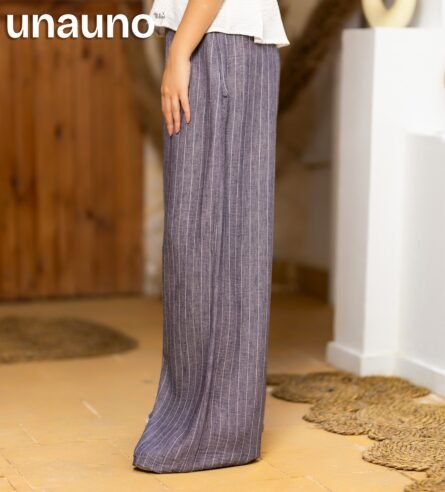 LINEN BLEND RELAXED FIT TROUSERS - Image 5