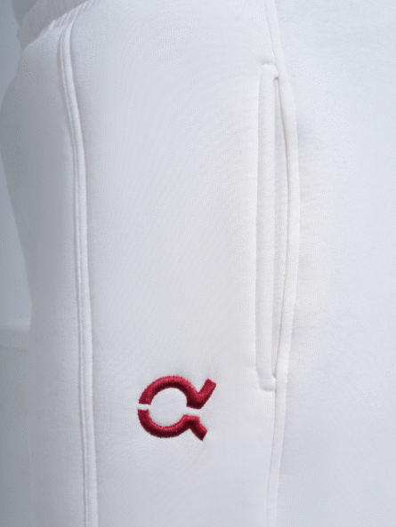 Unbeaten Fleece Relaxed Straight Sweatpants-White - Image 3